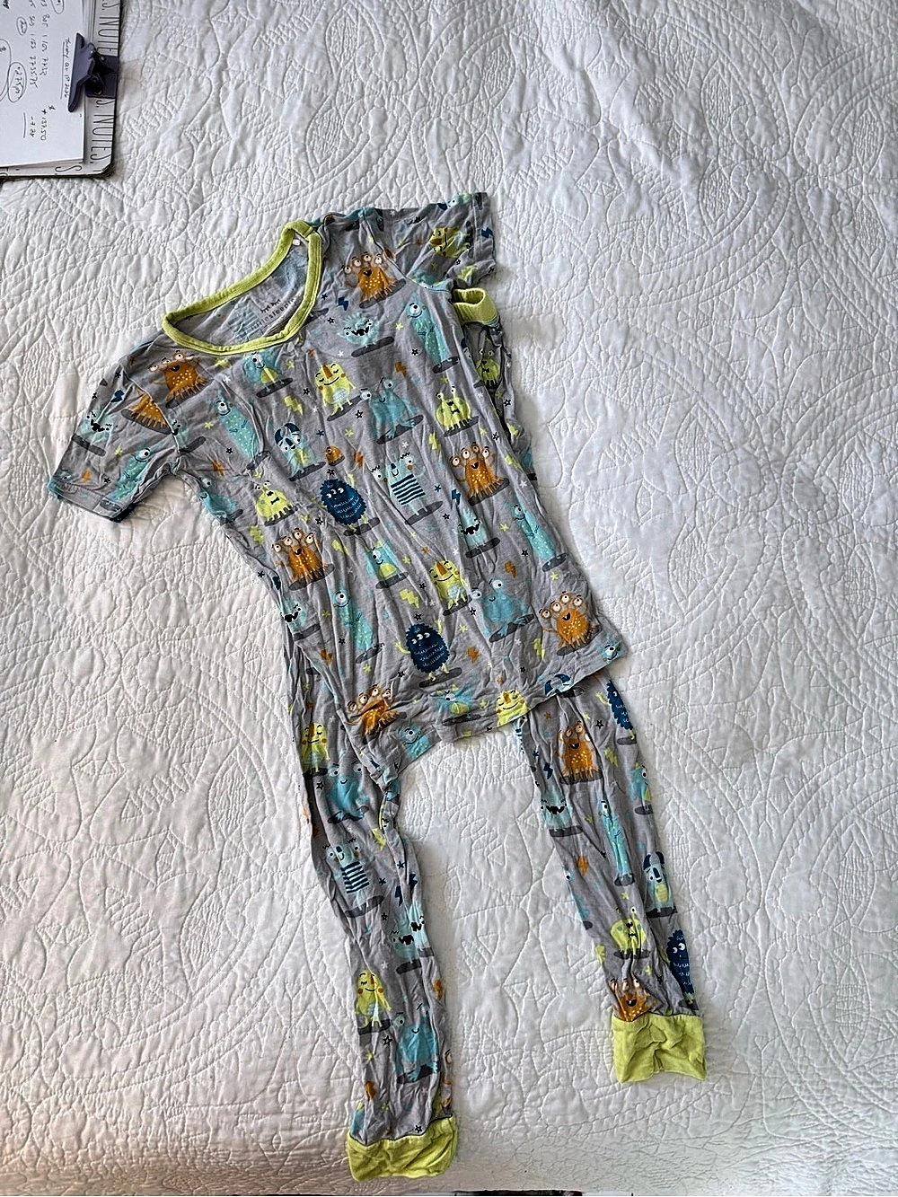 Little Sleepies Short Sleeve Pajama Set in Monster Mash Monster Mash Pajama Set